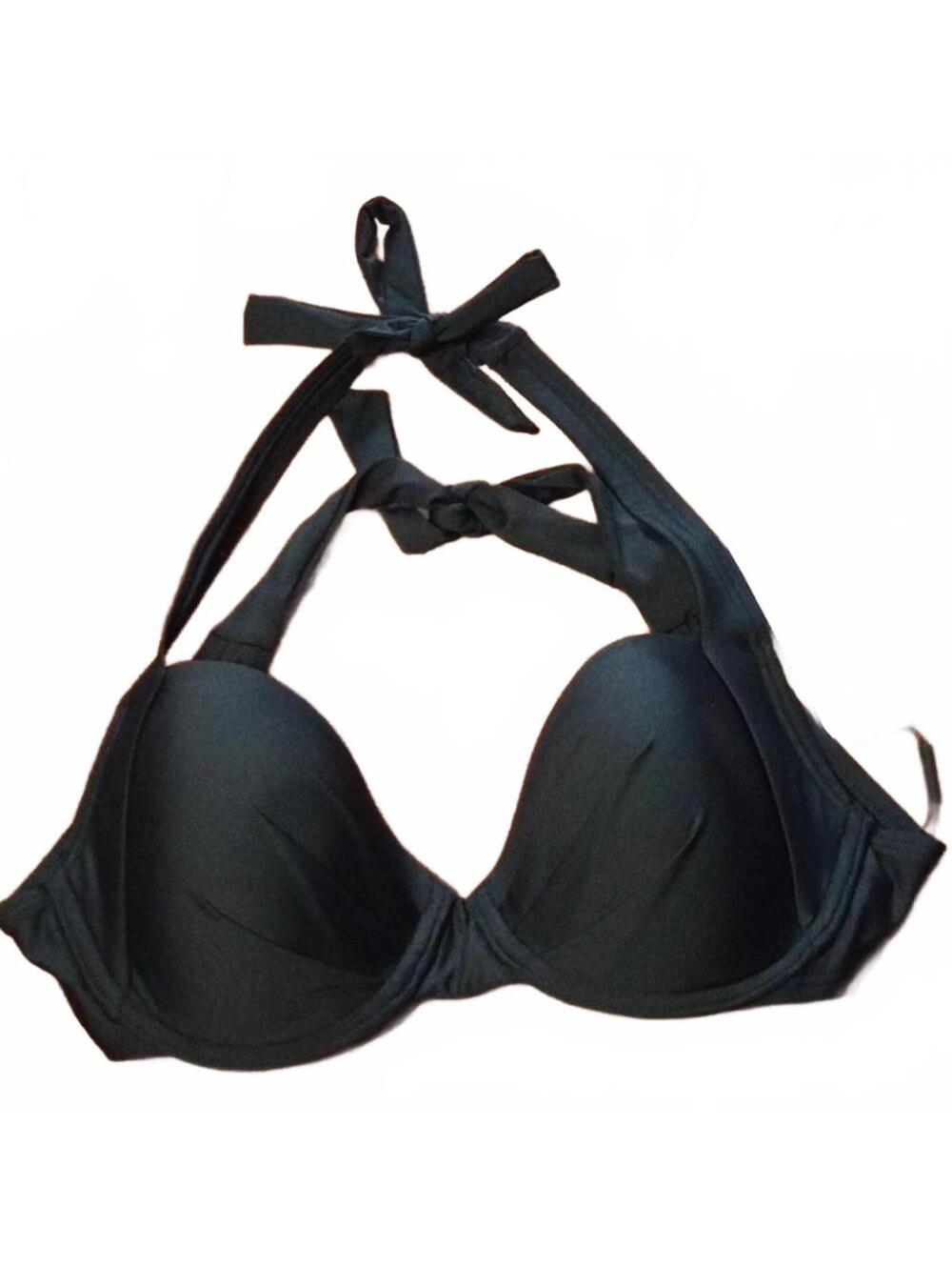 Calvin Klein Pleated Convertible Underwire Swimsuit Black M